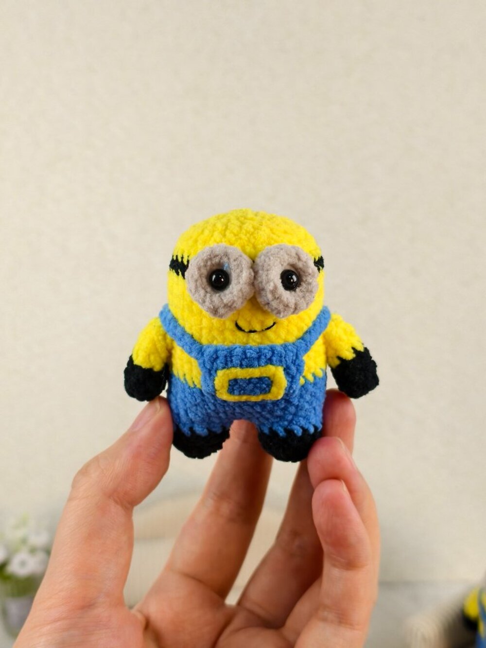 Handmade Amigurumi Crochet Minion Plushie